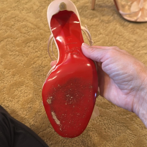 Christian Louboutin pink petal sandals size 40 - Picture 4 of 10